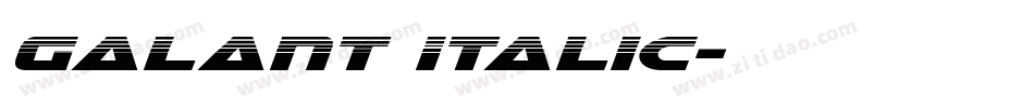 Galant Italic字体转换